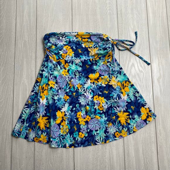 Patagonia Women's Neo Tropics Channel Blue & Yellow Lithia Skirt Size XS X-Small - Picture 2 of 8